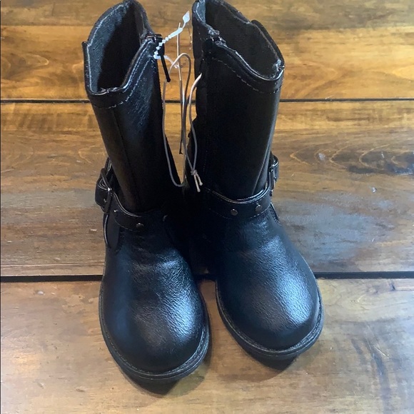 Girls Black Toddler Boots. Size Various. New - Picture 3 of 6